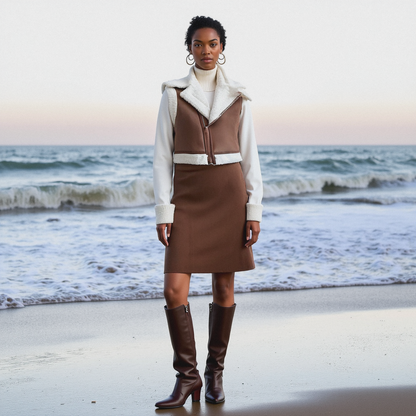 Chaleco “Sierra Oeste” – Lana de Cordero con Forro de Pelo Ligero