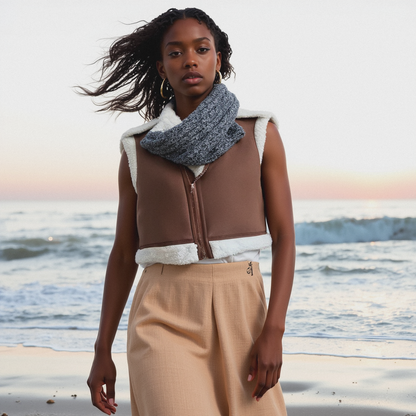 Chaleco “Sierra Oeste” – Lana de Cordero con Forro de Pelo Ligero