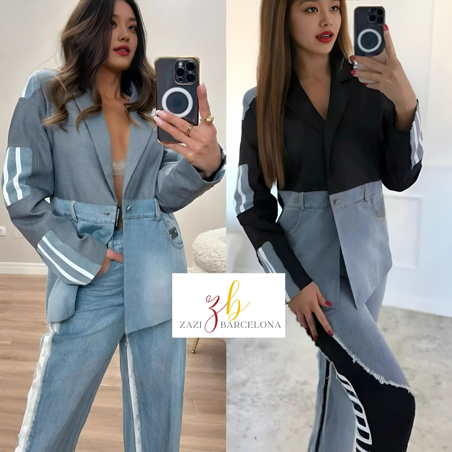 Luz Denim™ – Blazer con un toque único de mezclilla