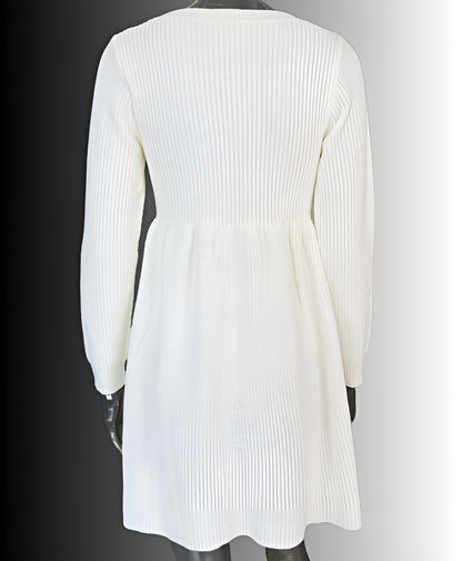 Amarís™ | Vestido Casual de Cuello Alto – Sin Cinturón