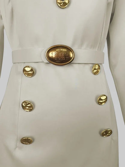 Isabella™ – Vestido Maxi de Satén con Detalles Dorados