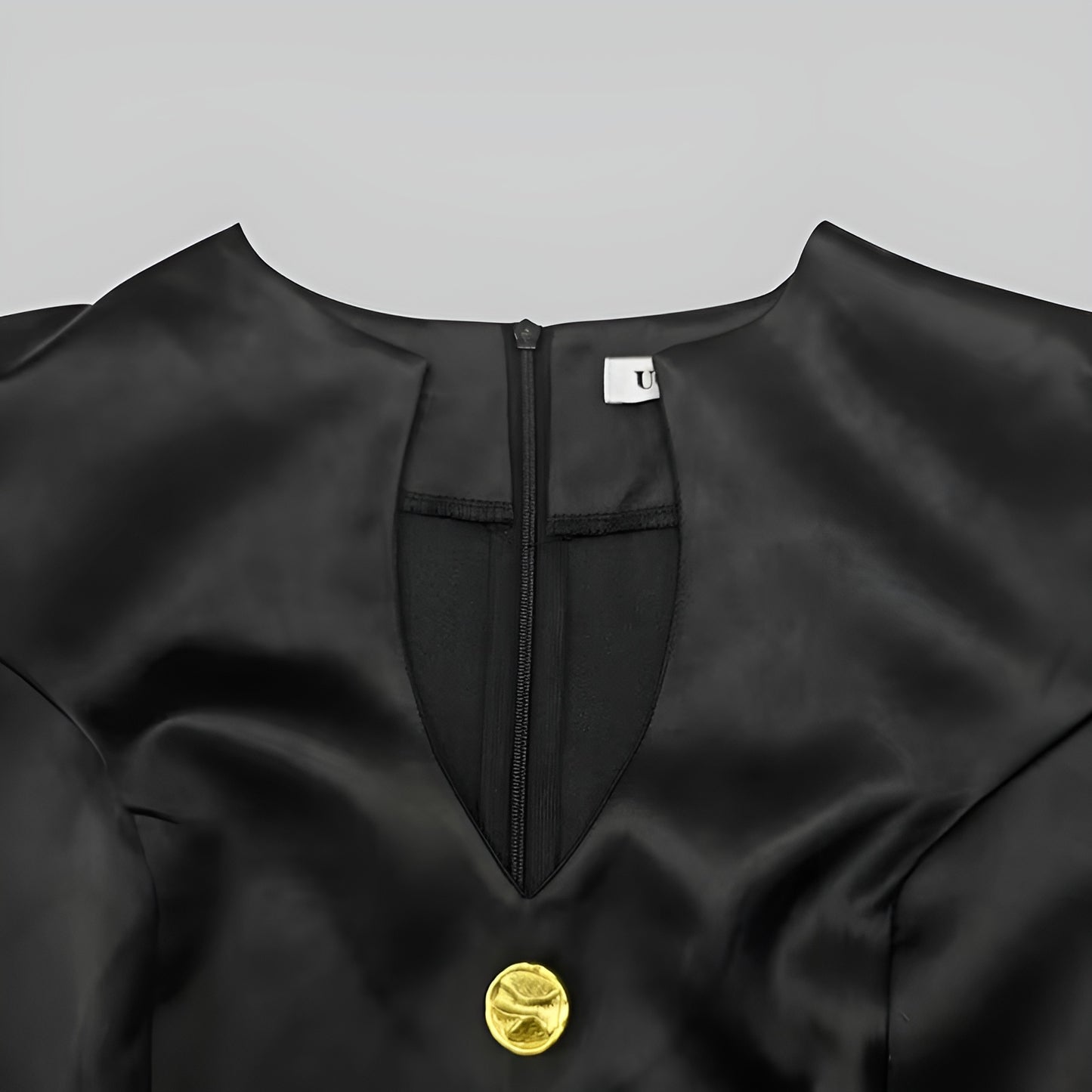 Isabella™ – Vestido Maxi de Satén con Detalles Dorados