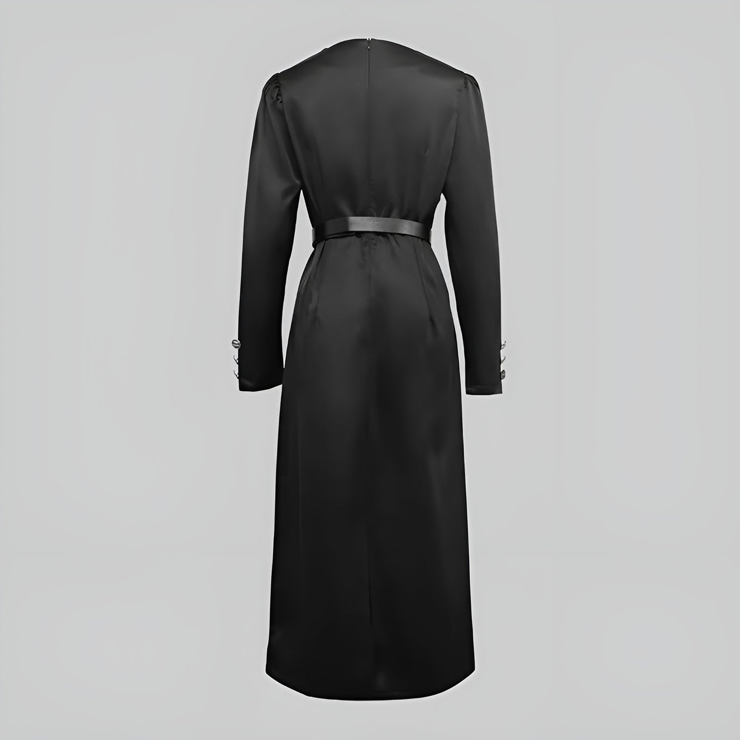 Isabella™ – Vestido Maxi de Satén con Detalles Dorados