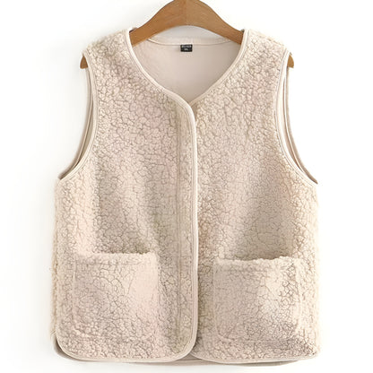 AuroraFleece™ | Chaleco de Sherpa Cálido