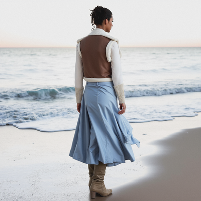 Chaleco “Sierra Oeste” – Lana de Cordero con Forro de Pelo Ligero